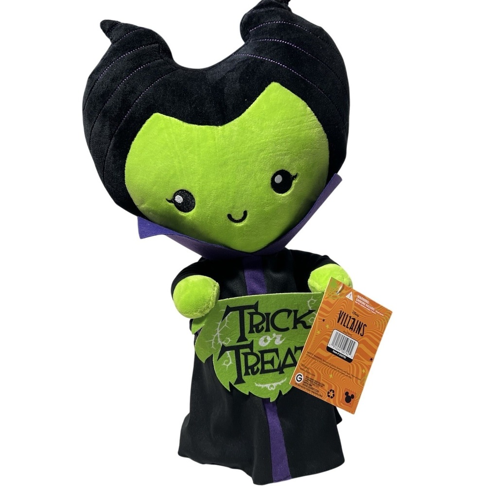 Disney Halloween 19" Villains Maleficent‎ with Trick or Treat Porch Greeter NWT